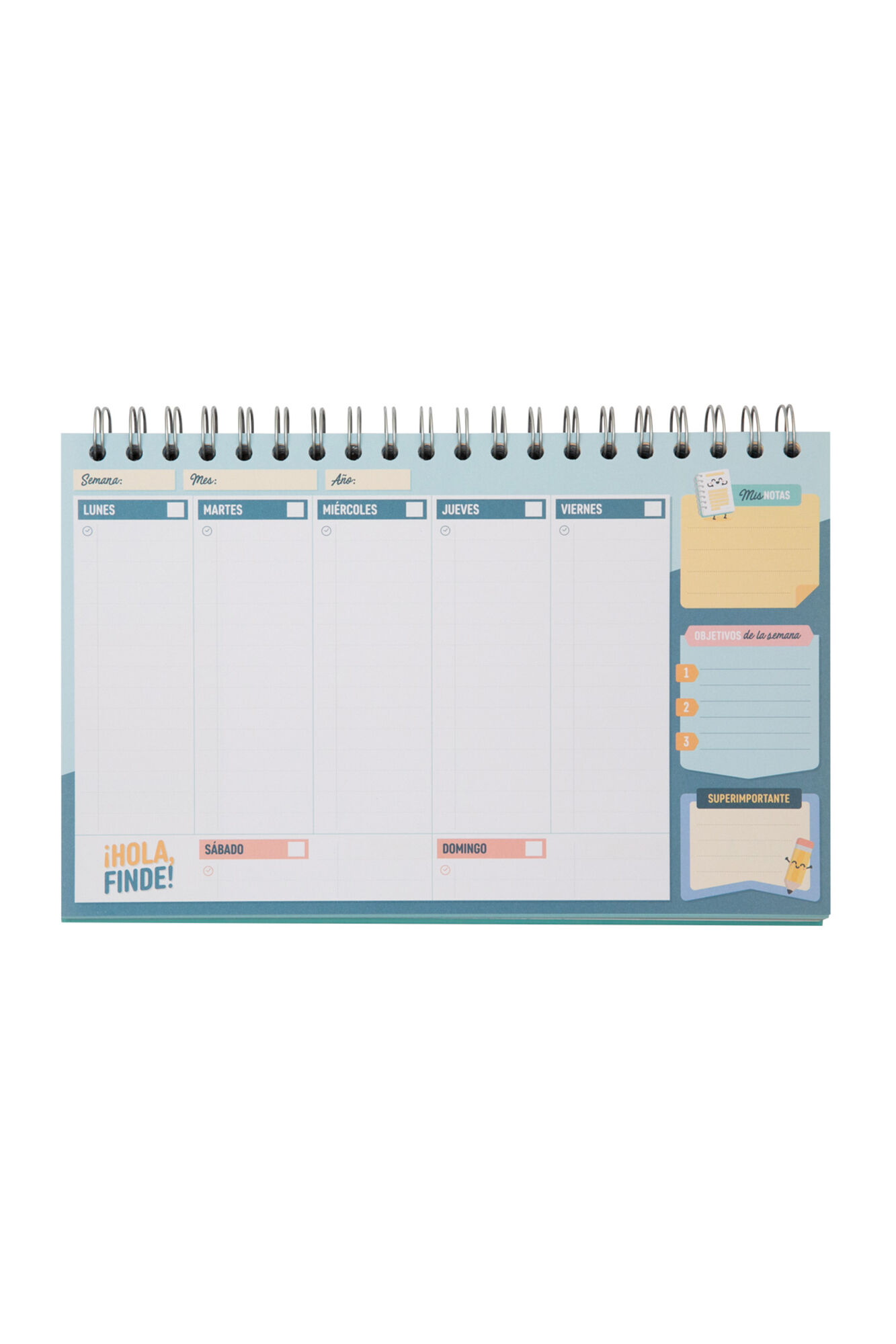 Rido/idé Agenda Semanal De Repuesto, Modelo De Planificador De Bolsillo