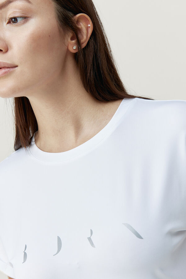 Born Living Yoga Sport-T-Shirt Azami White Wei&szlig;