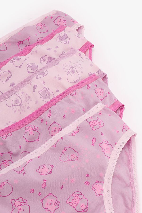 Penti Girls' 5-Pack Slip Panties printed
