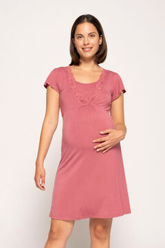 Womensecret Short-sleeved nursing nightgown printed