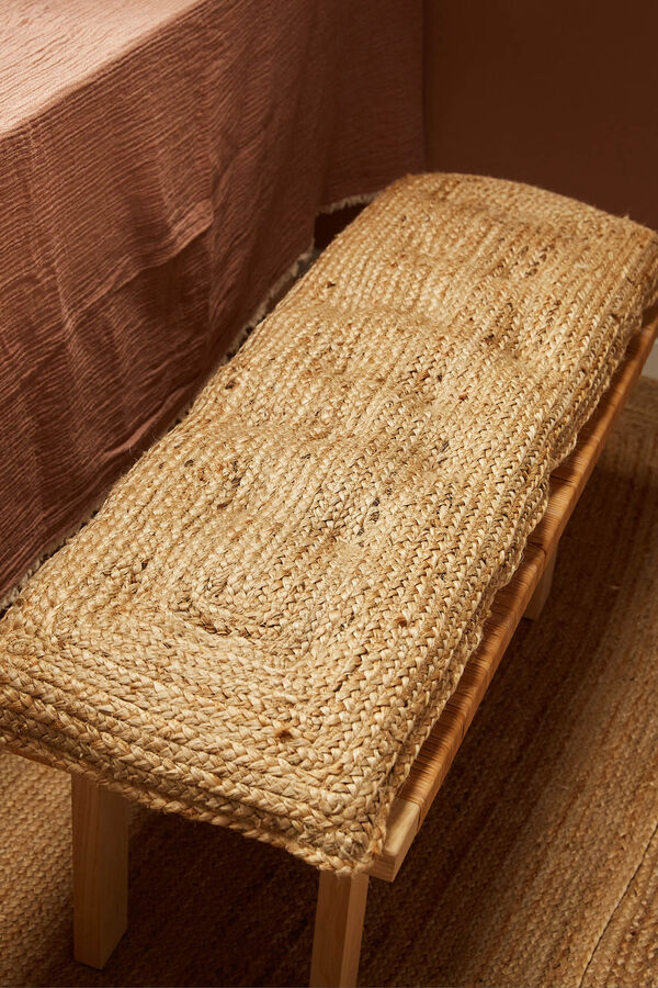 Calma House Coj&iacute;n de banco de yute Ural nude