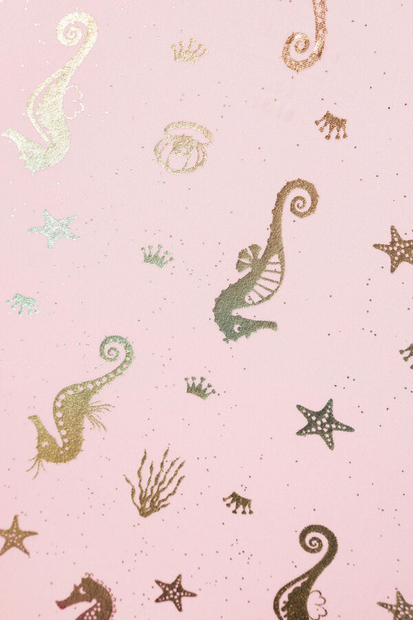 Womensecret Fato de banho menina com folho e motivos marinhos rosa