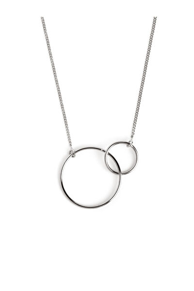 Womensecret Silver Sister Necklace grey
