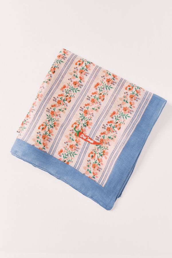 Women'secret Multicoloured striped print scarf beige