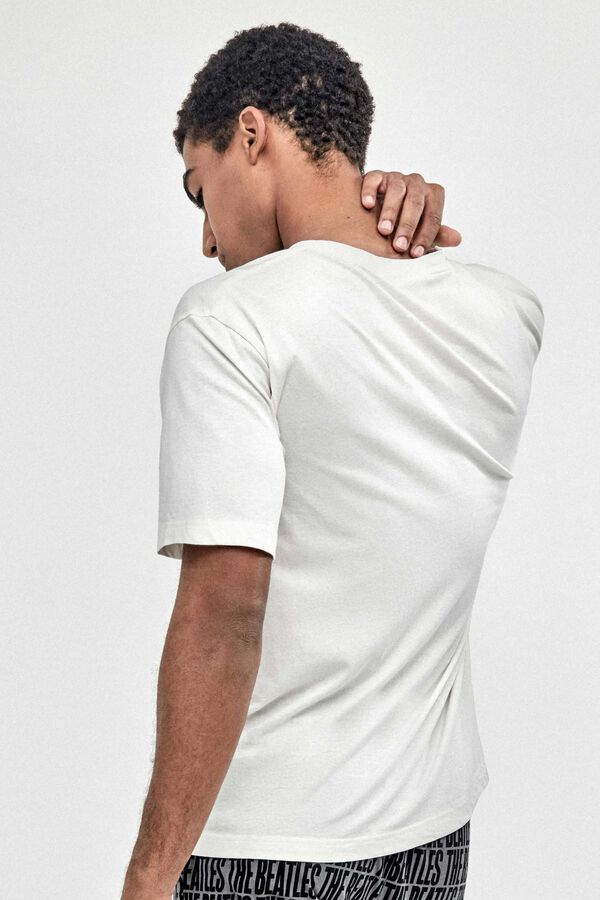 Gisela The Beatles print men's pyjamas white