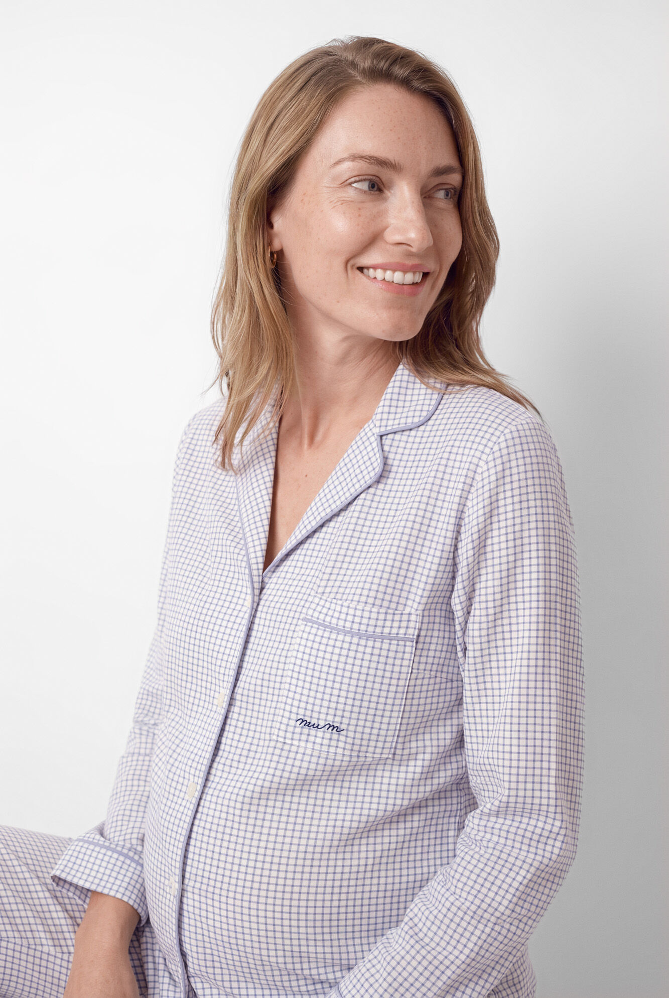 Women'secret Gingham print classic pyjamas maternity