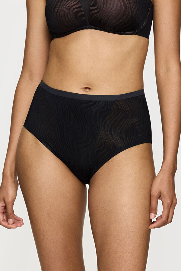 Triumph High waisted panties Crna
