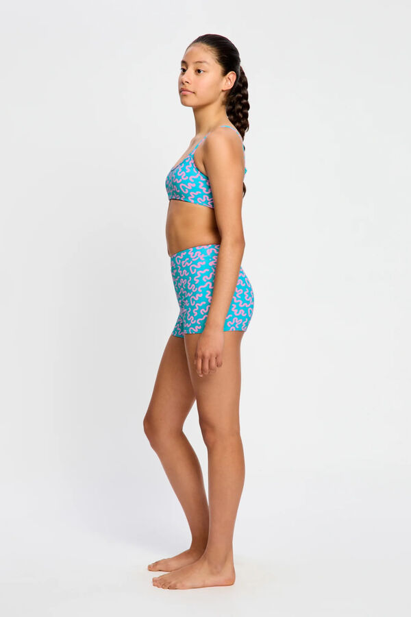 Modibodi Menstrual swimwear short blue