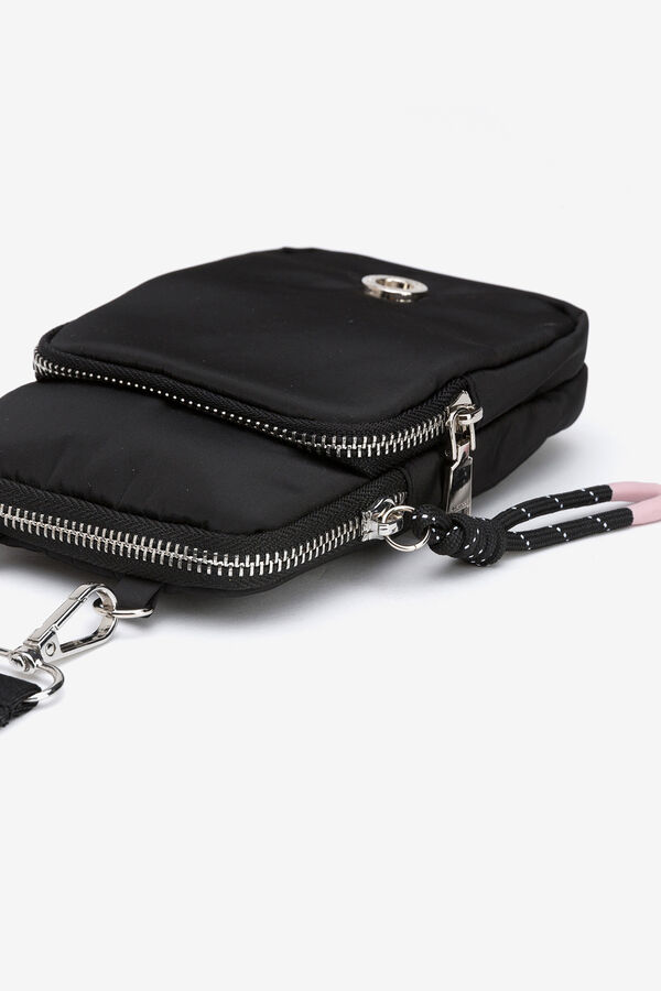 Vilanova Bolso para M&oacute;vil de Nylon Acolchado negro