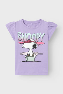 Womensecret Camiseta sin manga de Snoopy morado/lila