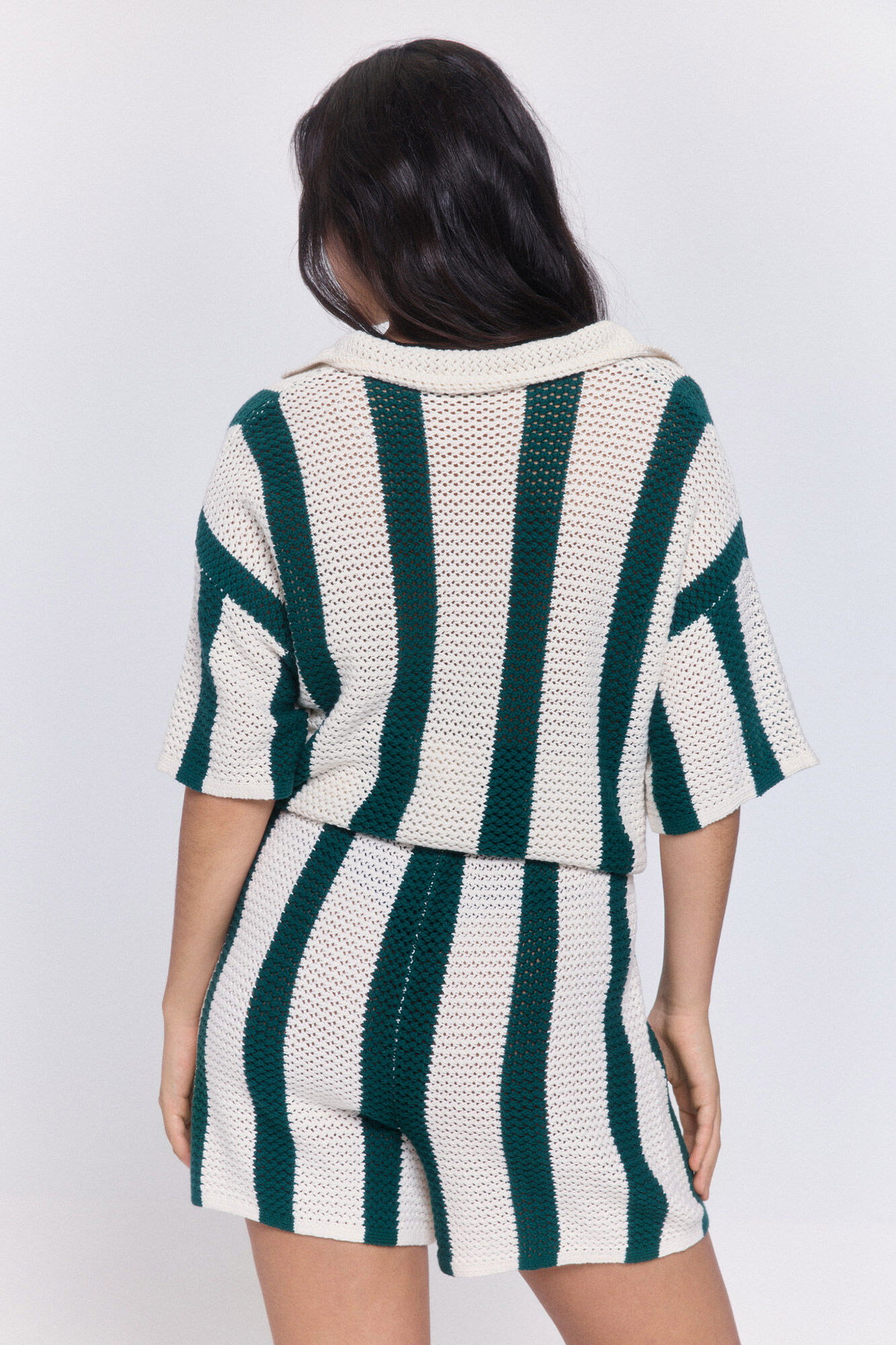 Pieces Baumwoll-Strick-Shorts