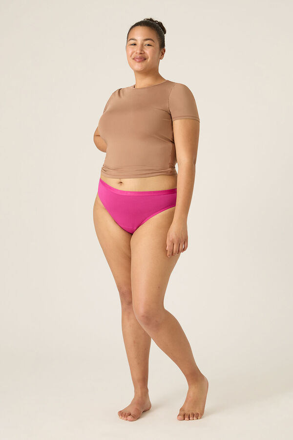 Modibodi Braga menstrual cl&aacute;sica bamb&uacute; Spring Pink absorci&oacute;n Ligera Moderada rose