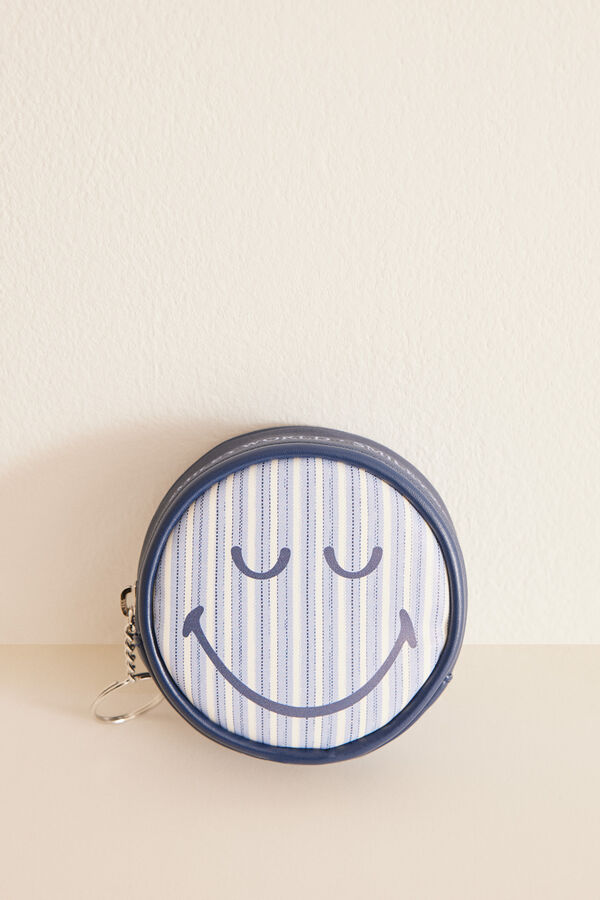 Womensecret Round striped SmileyWorld ® purse blue