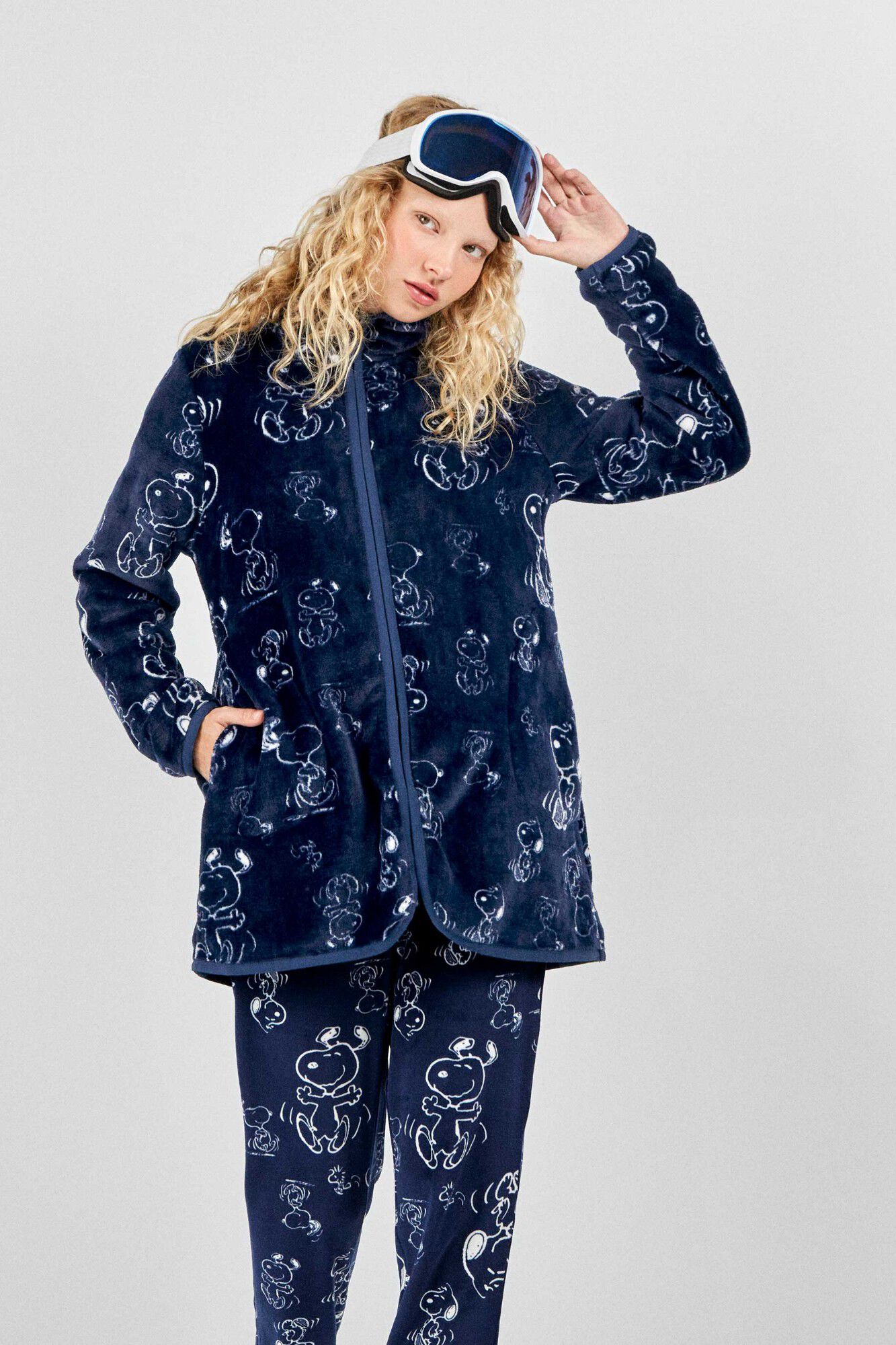 Gisela Snoopy print robe