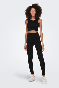 Only Play Lange gerippte Stretchleggings