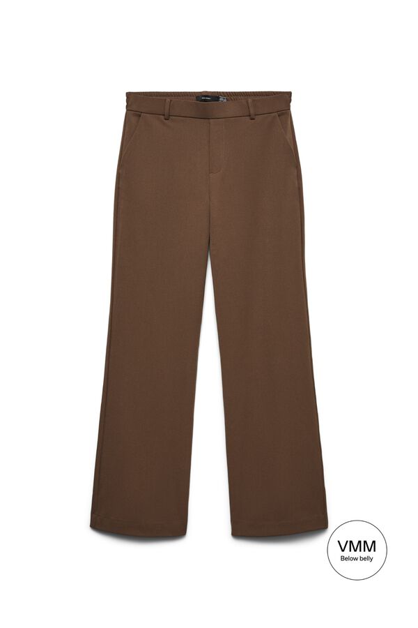 Mamalicious Maternity wide leg trousers nude