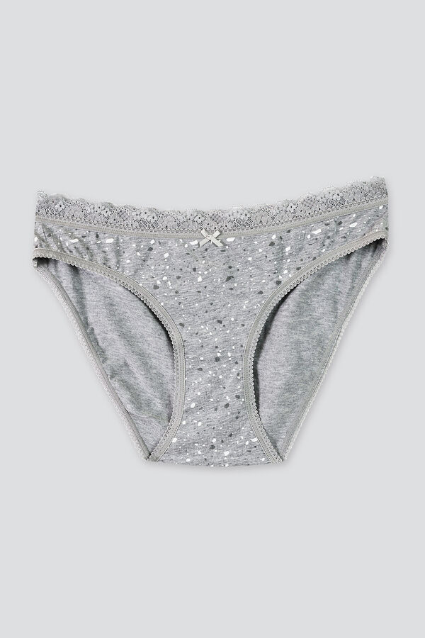 Womensecret Maternity panty with marble print gris