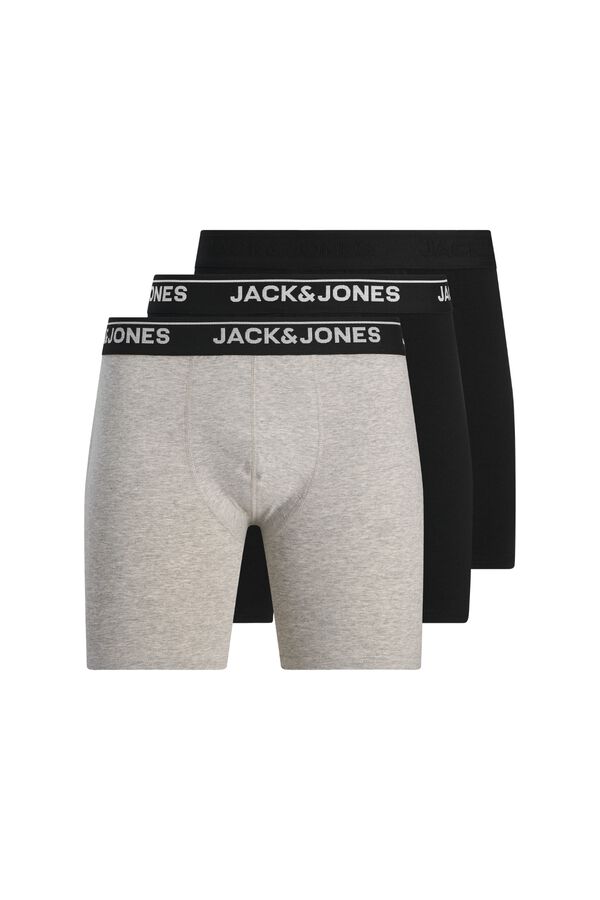 Jack & Jones Pack 3 boxers logo negro
