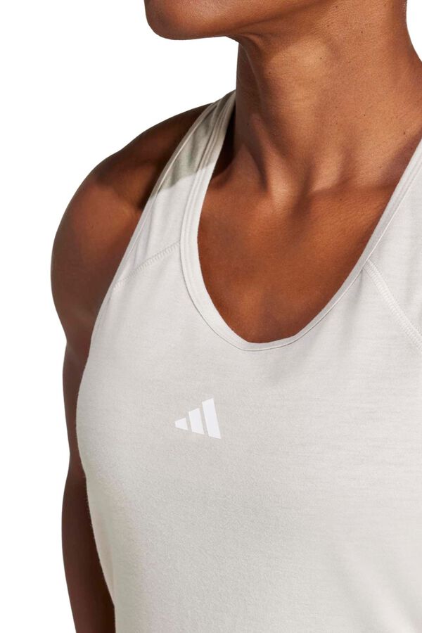 Adidas Camiseta tirantes espalda nadadora gris