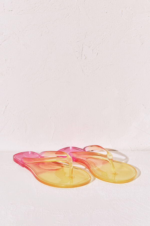 Women'secret Pink transparent sandals pink