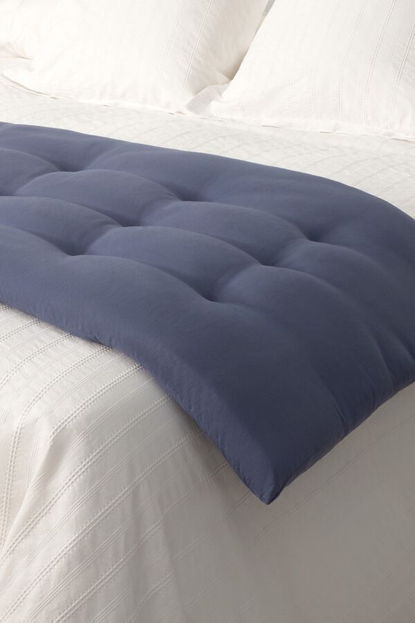 Textura Puffer topper blue
