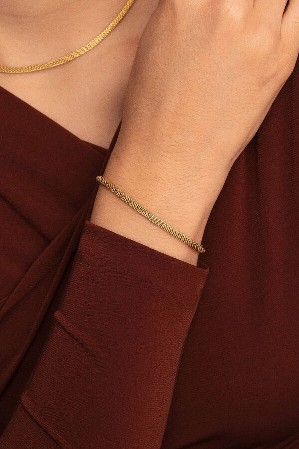 Singularu Pulsera Mara Acero Ba&ntilde;o Oro amarillo