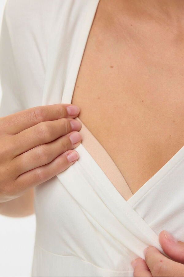 Mamalicious Maternity and breastfeeding V-neck T-shirt pack black