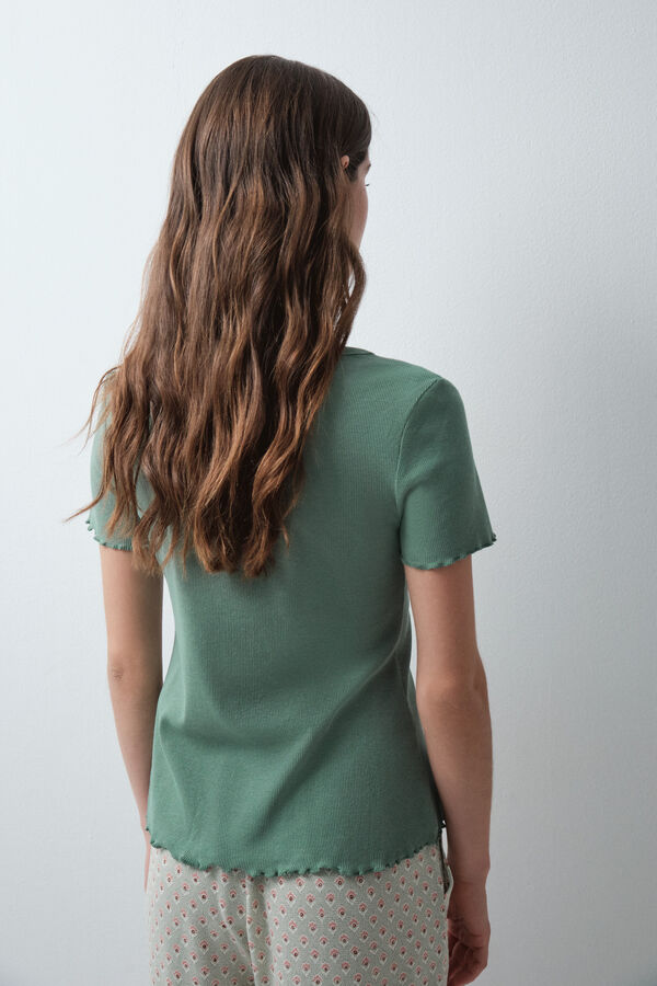 Women'secret T-shirt &agrave; manches courtes vert vert