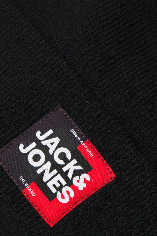 Jack & Jones Knit beanie hat noir