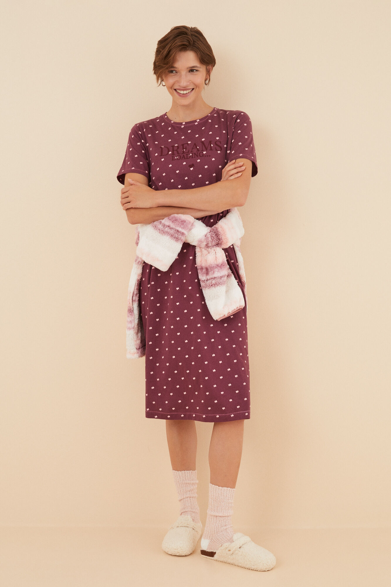 Nappe Ronde SIMONE PERELE DREAM NUISETTE 100% SOIE BABY DOLL