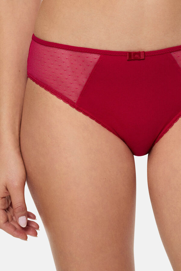 DIM Generous Organic Cotton Briefs  red