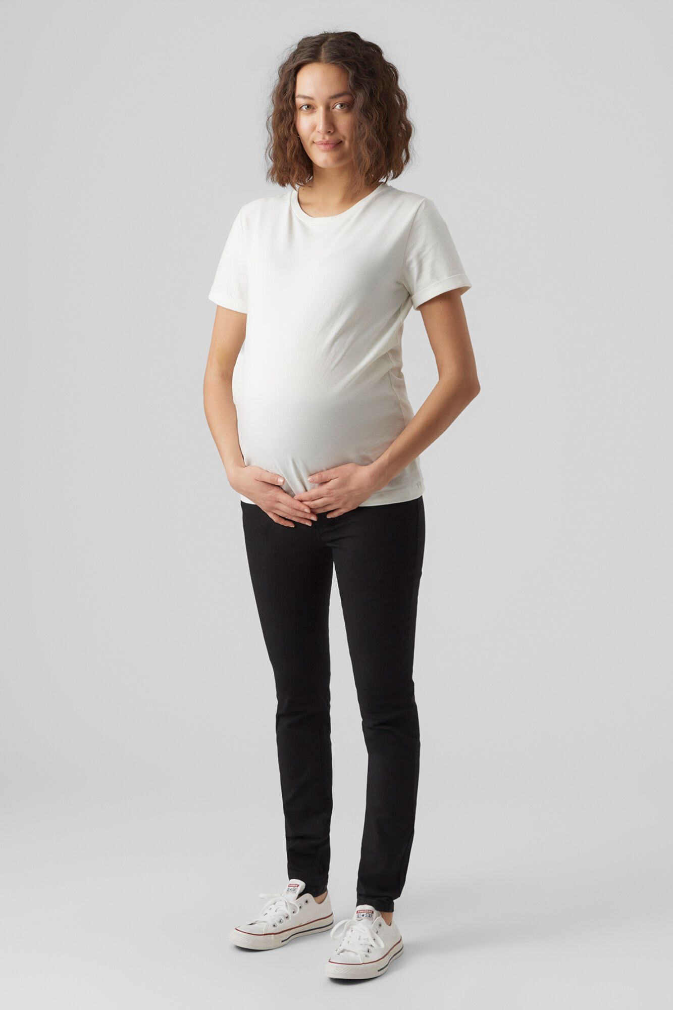 Mamalicious Skinny-Jeans f&uuml;r Umstandsmode mit elastischem Bund