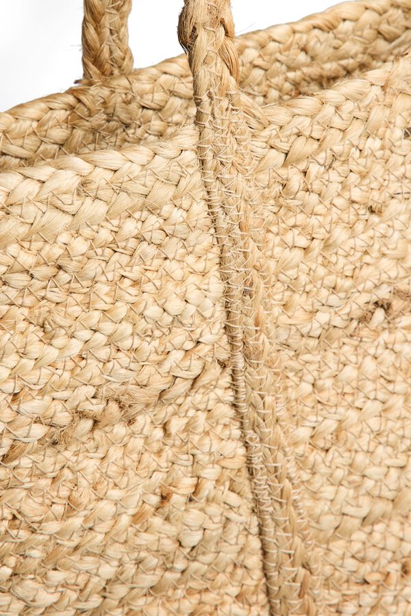 Pieces Gro&szlig;e Strandtasche aus Jute Nude