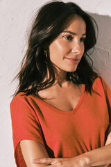 Women'secret Koralna majica sa kratkim rukavima Koralna