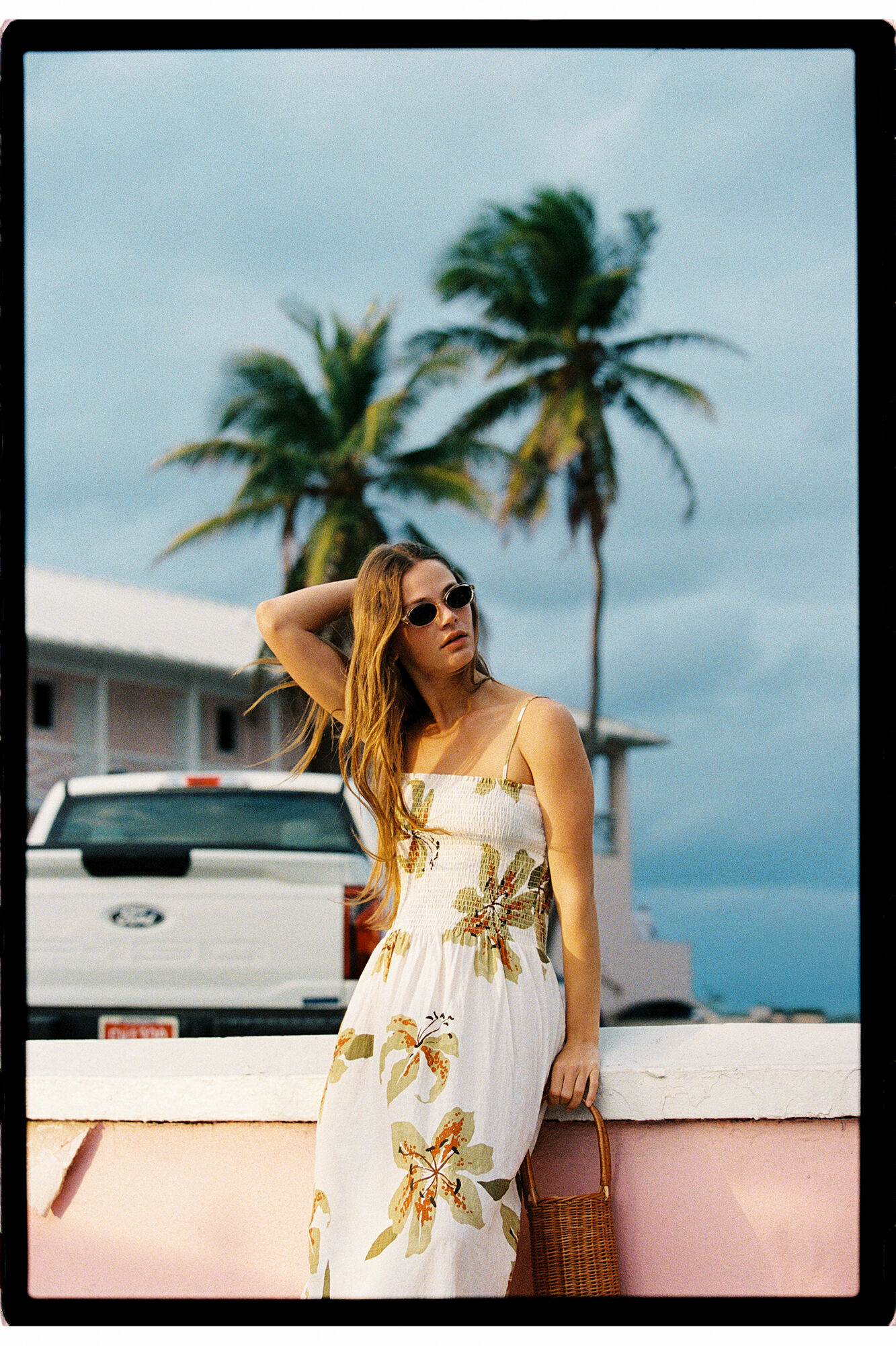 Women'secret Long strap ruched neckline dress