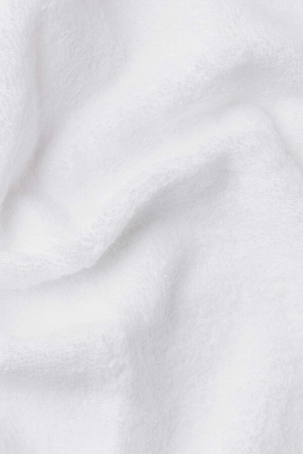 Womensecret Toalla lavabo rizo algodón bambú 50x90cm. blanco
