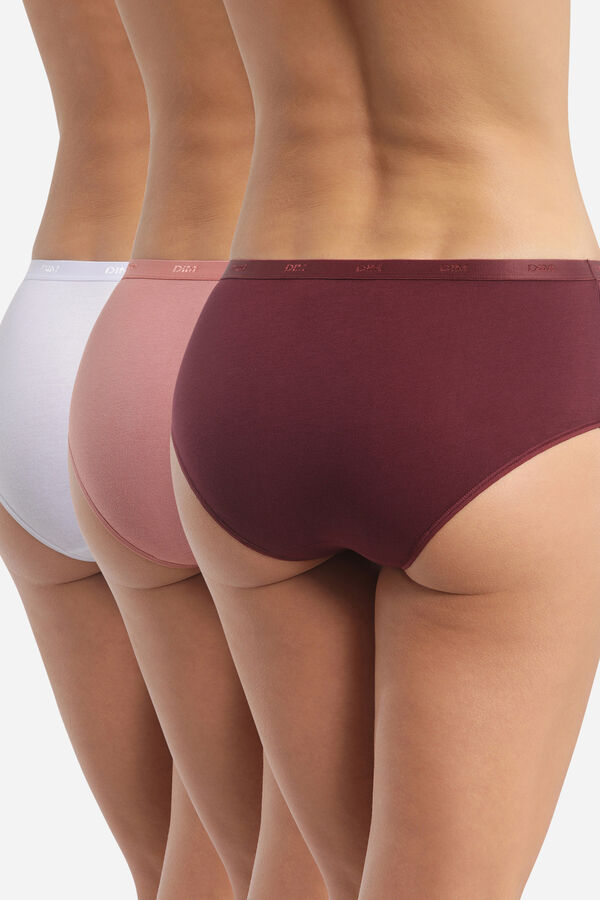 DIM Pack of 3 stretch cotton boyshorts in assorted colours Print