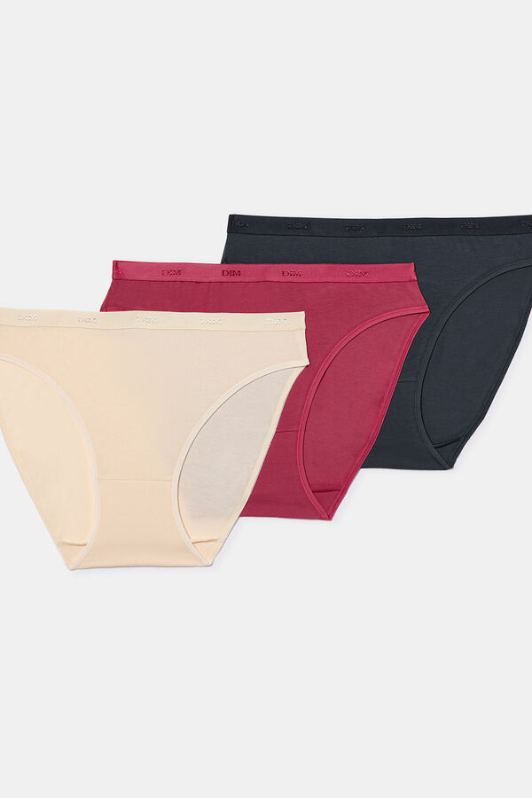 DIM Pack of 3 Pockets Eco stretch cotton panties  Print
