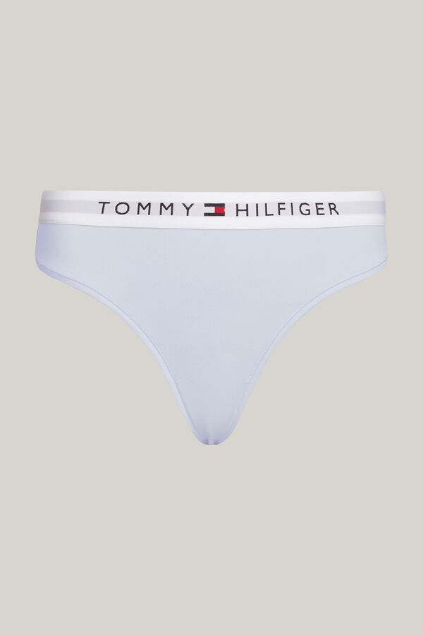 Womensecret Cueca com logótipo Tommy Hilfiger na cintura azul