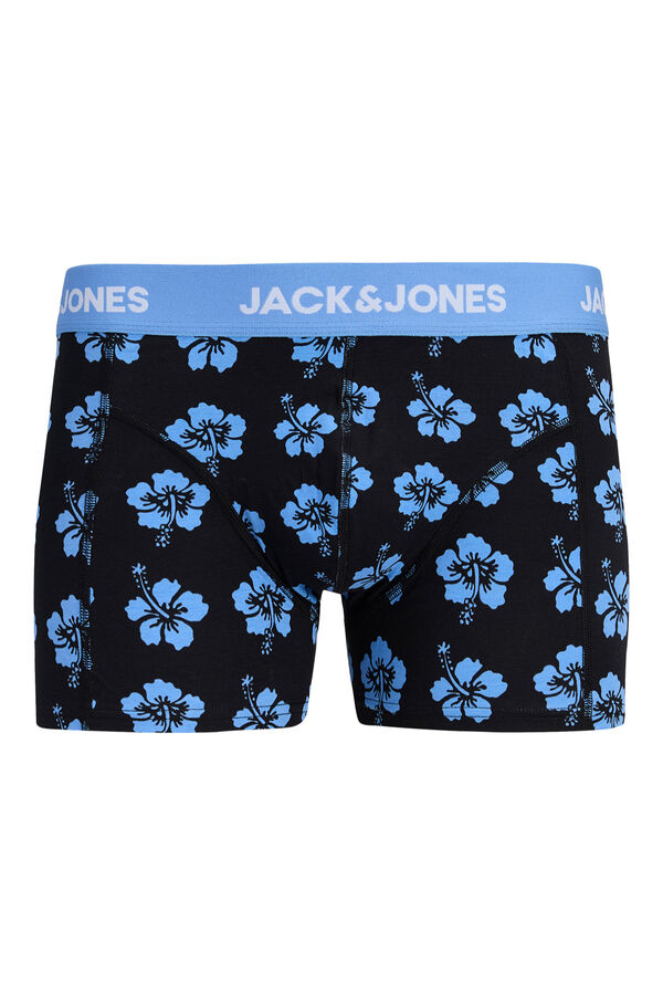 Jack & Jones Pack 3 boxers algod&oacute;n estampados azul