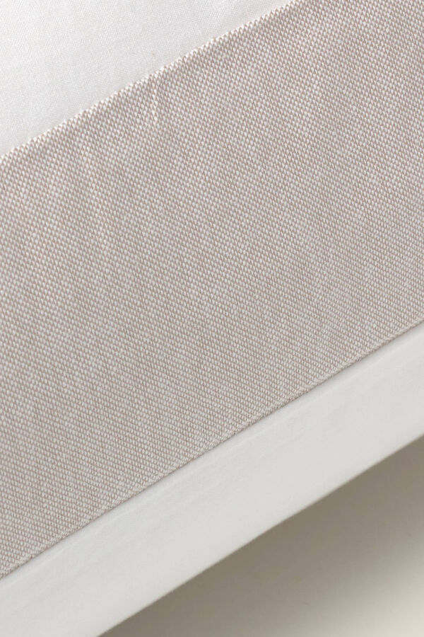 Womensecret Capa travesseiro algodão percal patchwork 55 x 55 cm. branco