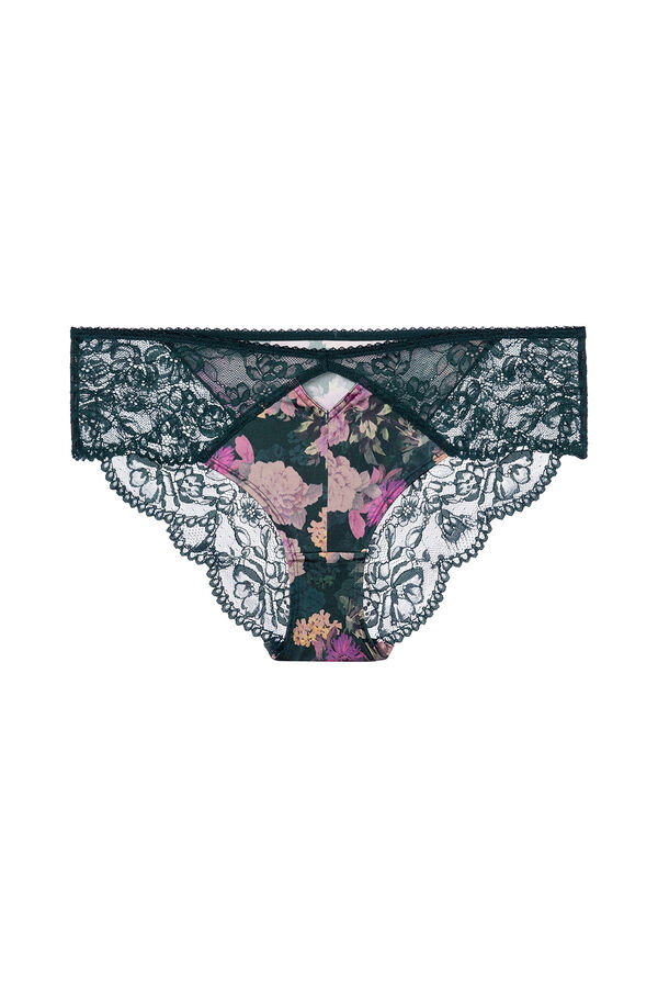 Dorina Braga hipster cl&aacute;sica floral Anahi verde