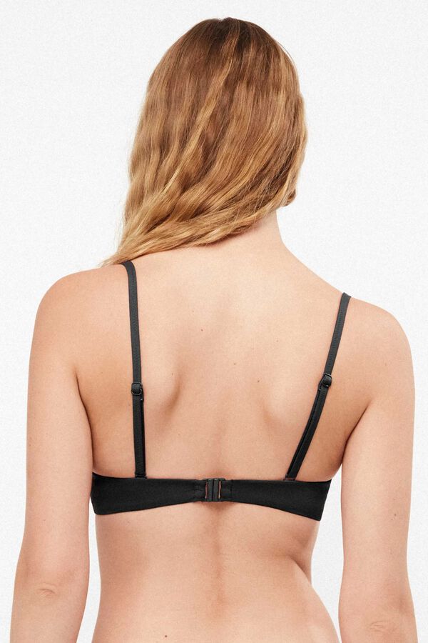 Gisela Top bikini balconette liso negro