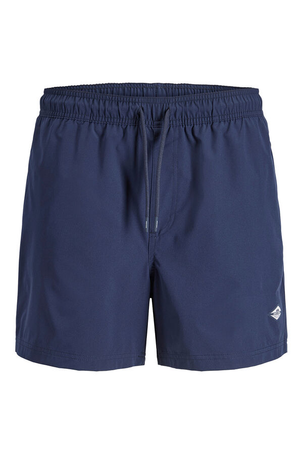 Jack & Jones Basic plain logo swimwear blue