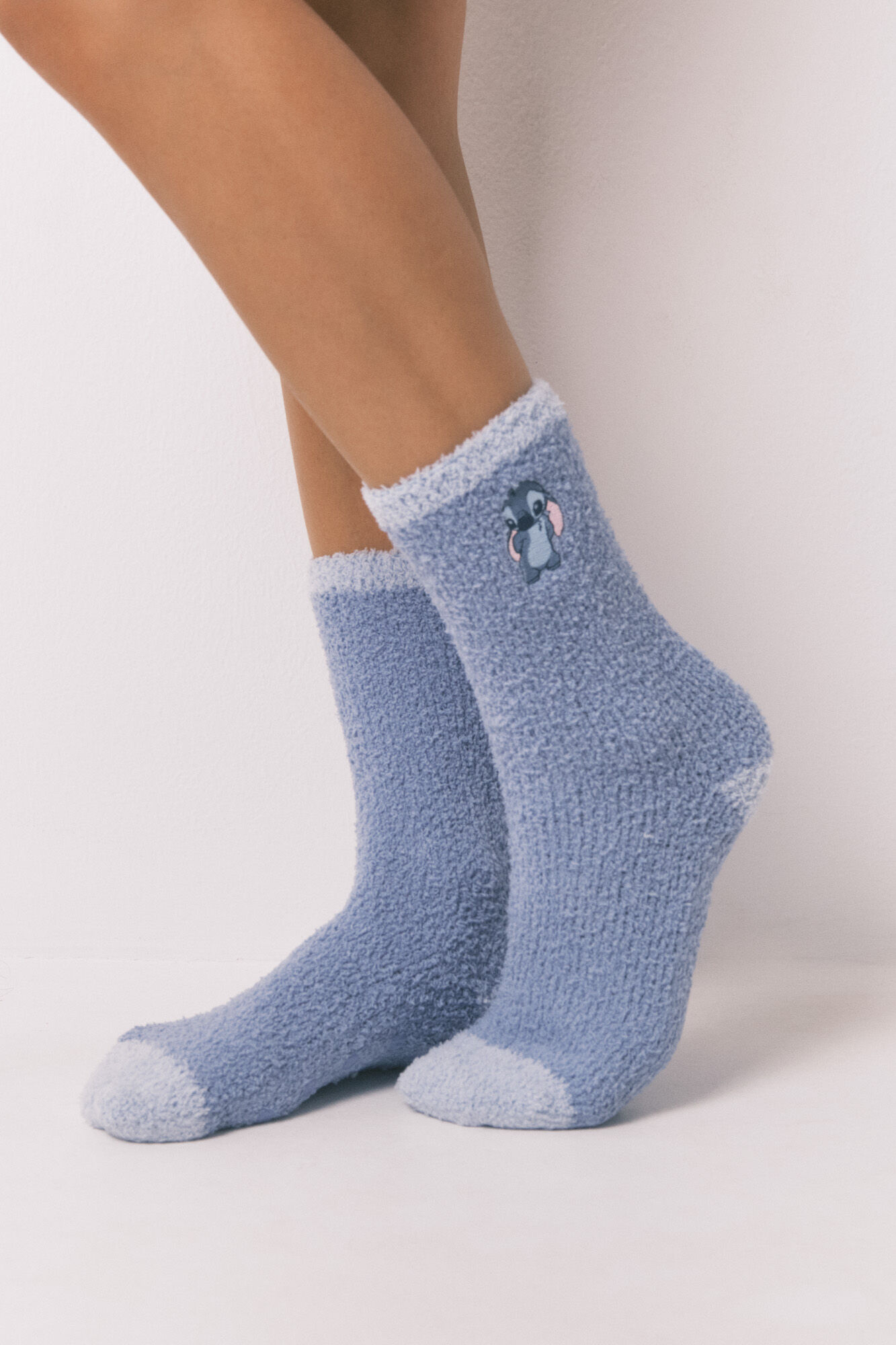 Women'secret Medium blue Stitch long socks