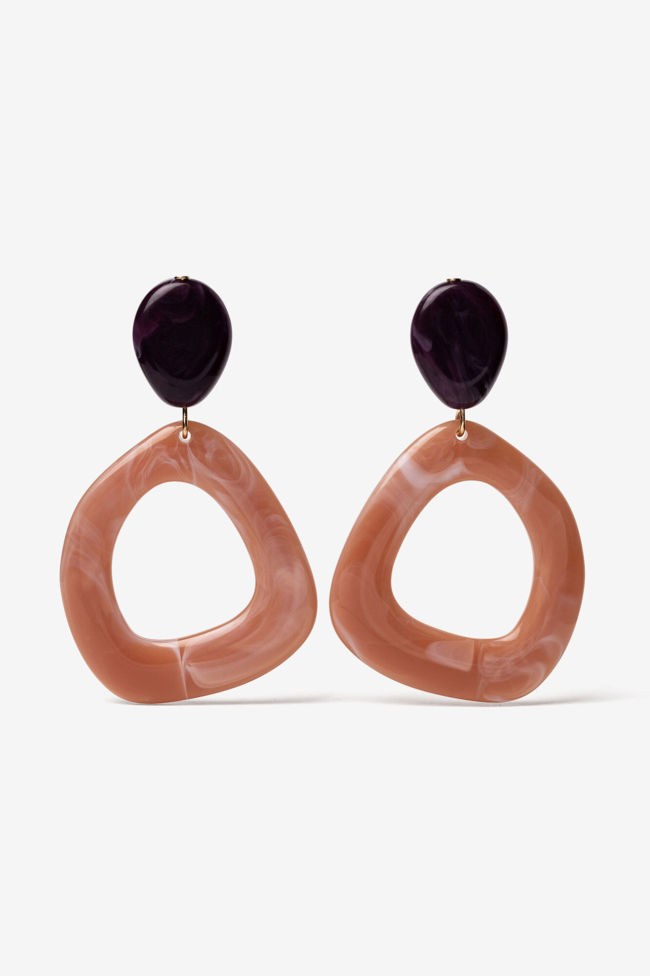 Vilanova Pendientes maxi acr&iacute;licos bicolor