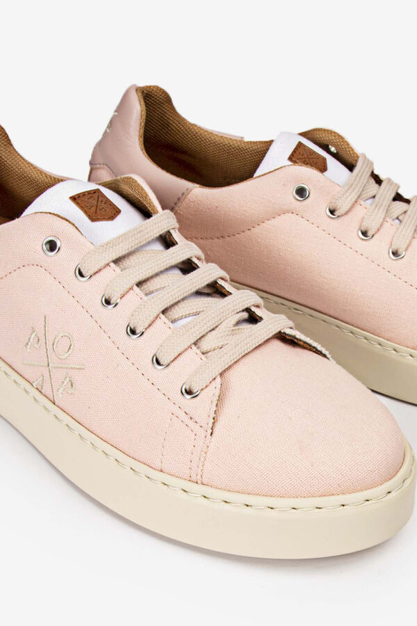 Womensecret Pink canvas Vicort sneaker pink