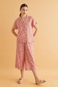 Womensecret Classic red floral pyjamas brown