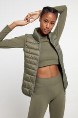 Only Play Colete acolchoado verde