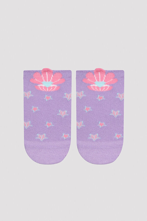 Womensecret Girl Sea Shell 3 pack Booties Socks pink